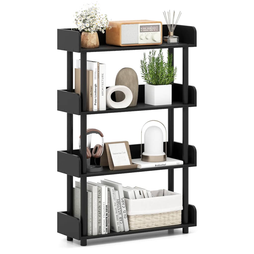 Costway 1/2 PCS 4-Tier Bookshelf with Anti-Tipping Kit Industrial - See Details