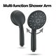 preview thumbnail 4 of 9, YASINU Single-Handle 7-Spray Round High-Pressure Shower Faucet Matte Black
