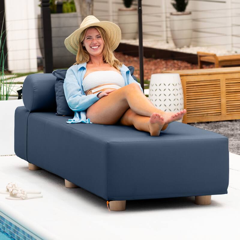 Jaxx Alvy Outdoor Sun Lounger - Luxurious Sunbed with Sunbrella Cover