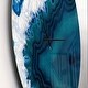 preview thumbnail 3 of 7, Designart 'Blue Brazilian Geode' Oversized Modern Wall Clock