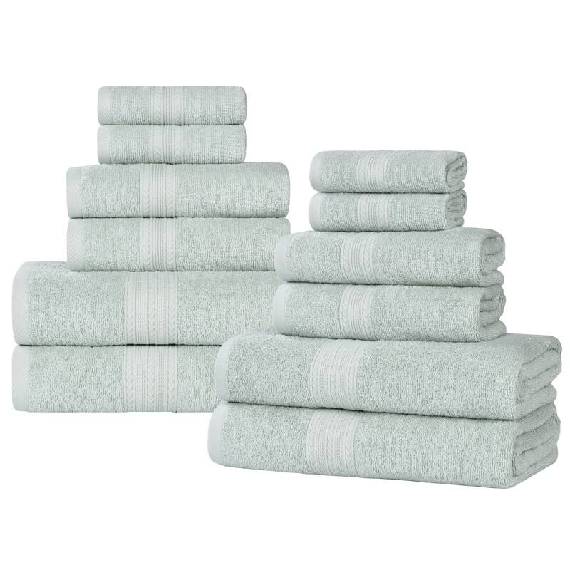 Superior Eco-Friendly Sustainable Cotton 12-Piece Bathroom Towel Set