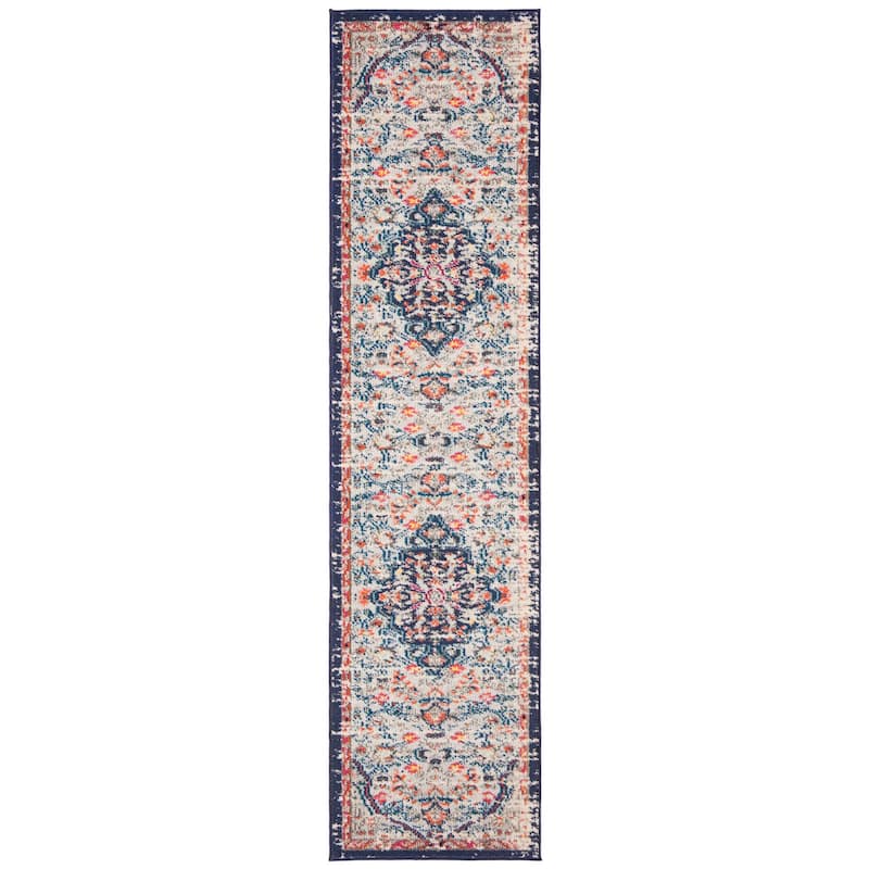 SAFAVIEH Madison Sabire Boho Medallion Distressed Rug