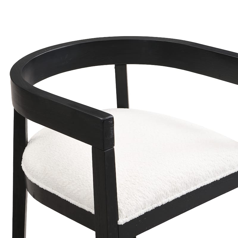 Ladieu Fabric and Wood Tub Dining Chairs （Set of 2）by Christopher Knight Home