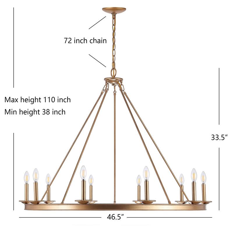 SAFAVIEH Tilla 10-Light Adjustable Chandelier
