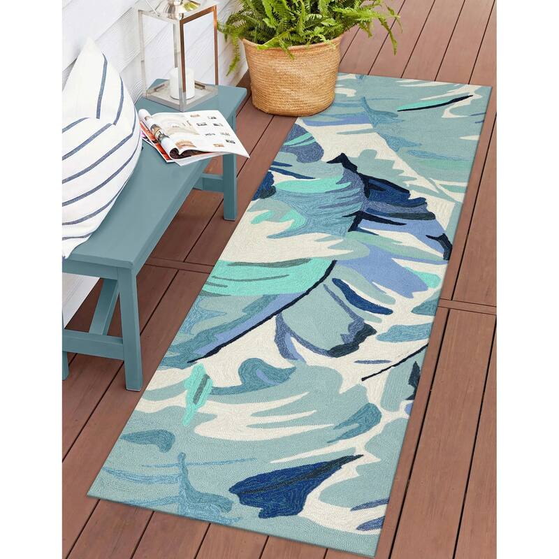 Liora Manne Capri Palm Leaf Indoor/Outdoor Rug