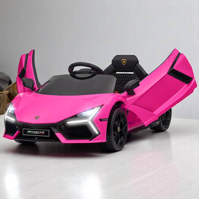 12V Licensed Lamborghini Revuelto Kids Ride-On Car with Remote Control, Hydraulic Doors,LED Lights, Music - Electric Toy Vehicle