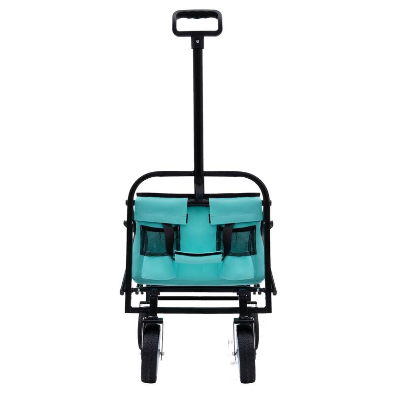 Extendable Foldable Wagon Cart, Heavy Duty 225lb, Beach & Utility Use