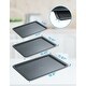 preview thumbnail 3 of 5, BLACK+DECKER 3-Piece Carbon Steel Baking Sheet Set, Includes 13”, 15”, 17” Cookie Sheets for Baking