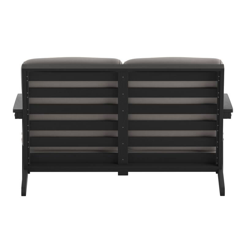All-Weather Poly Resin Adirondack Loveseat & Cushions