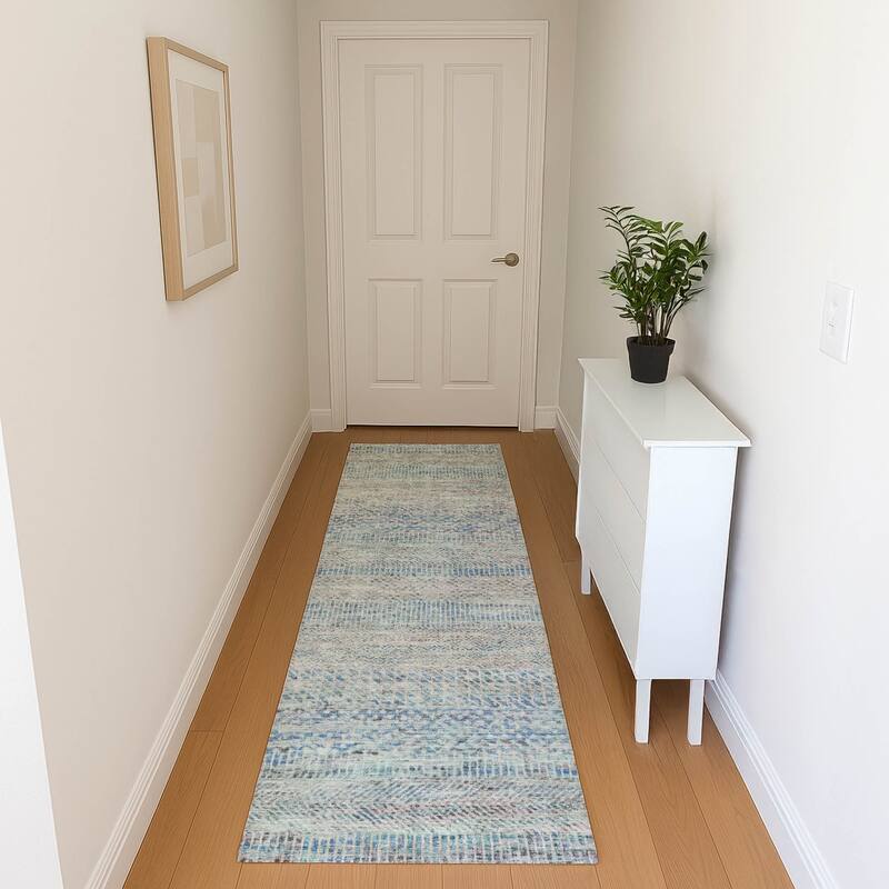 Premium Washable Super Soft Global Ombre Mayfield Rug - Blue - 2'3" x 7'6"