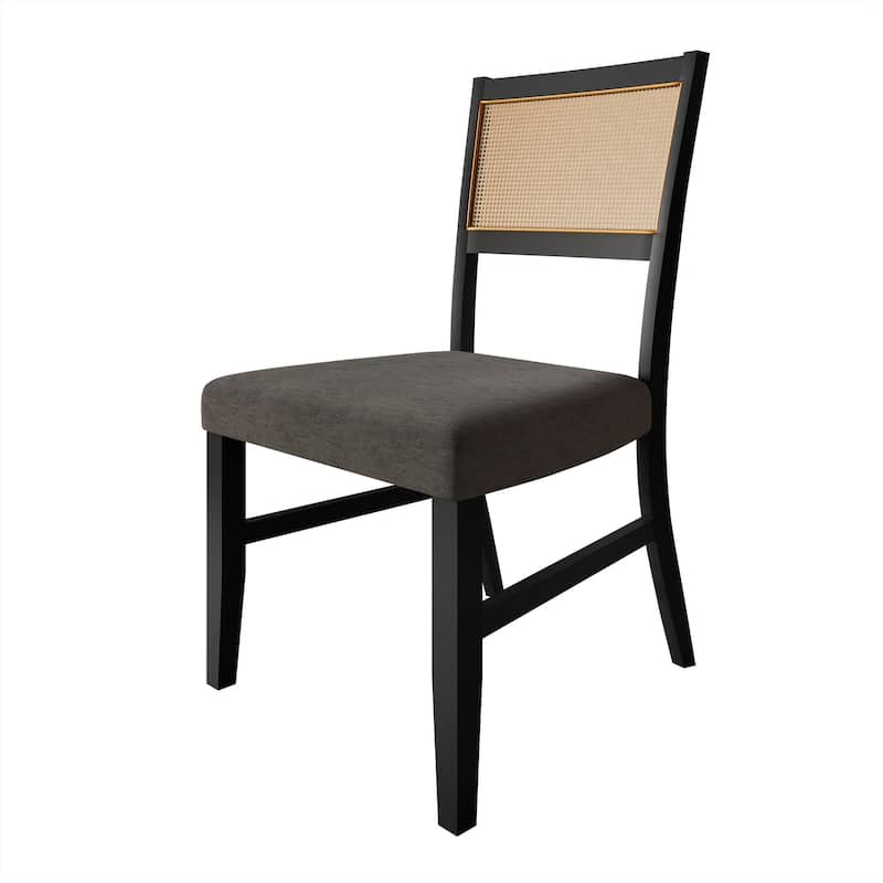 CraftPorch Contemporary 5-Piece Linen Wooden Dining Set