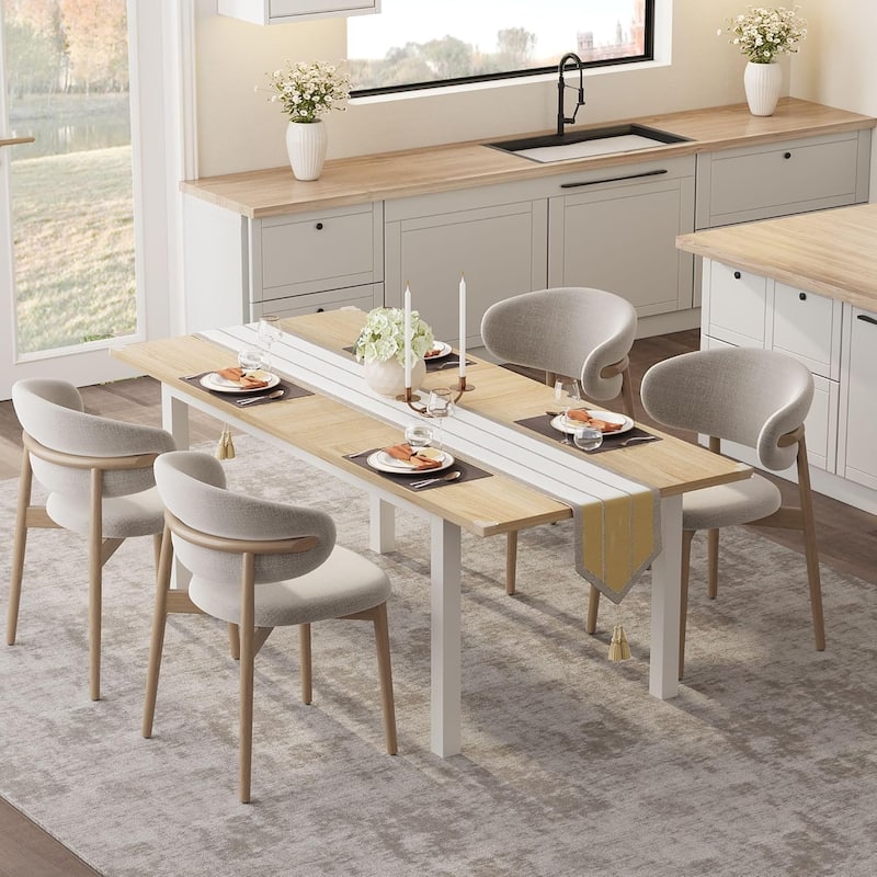 43.7in-63in Extendable Dining Table