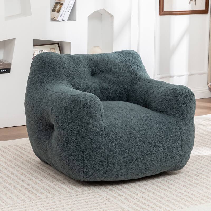 Anmytek Comfy Armrest Bean Bag Chair High-Density Foam Lazy Sofa
