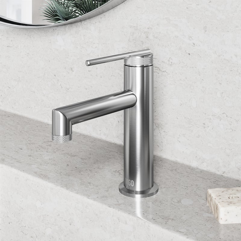 VIGO Sterling 7" H Single Handle Single Hole Bathroom Faucet