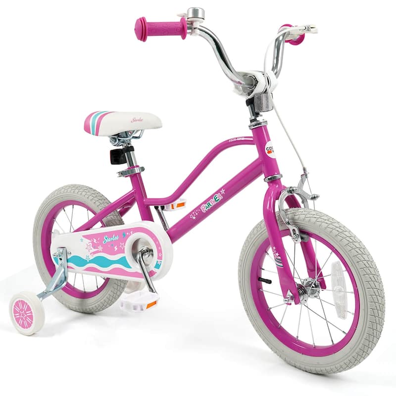 Costway 12”/14”/16”/18” Kids Bicycle with Dual Brake System Adjustable - 14”