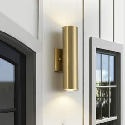 2 - Light Modern Industrial LED Outdoor Wall Sconce