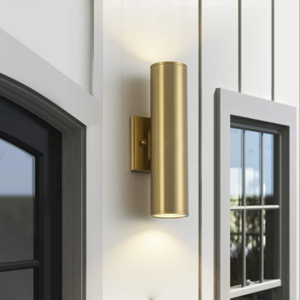 2 - Light Modern Industrial LED Outdoor Wall Sconce
