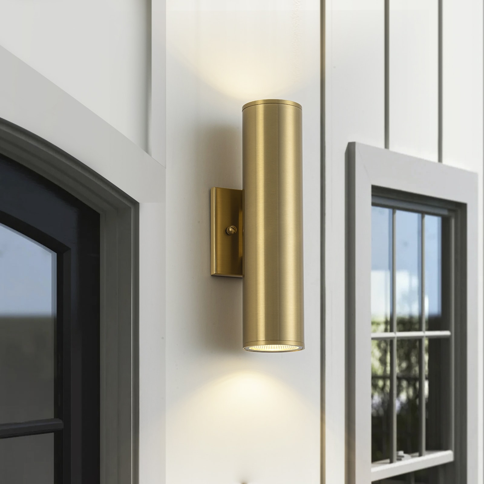 2 - Light Modern Industrial LED Outdoor Wall Sconce