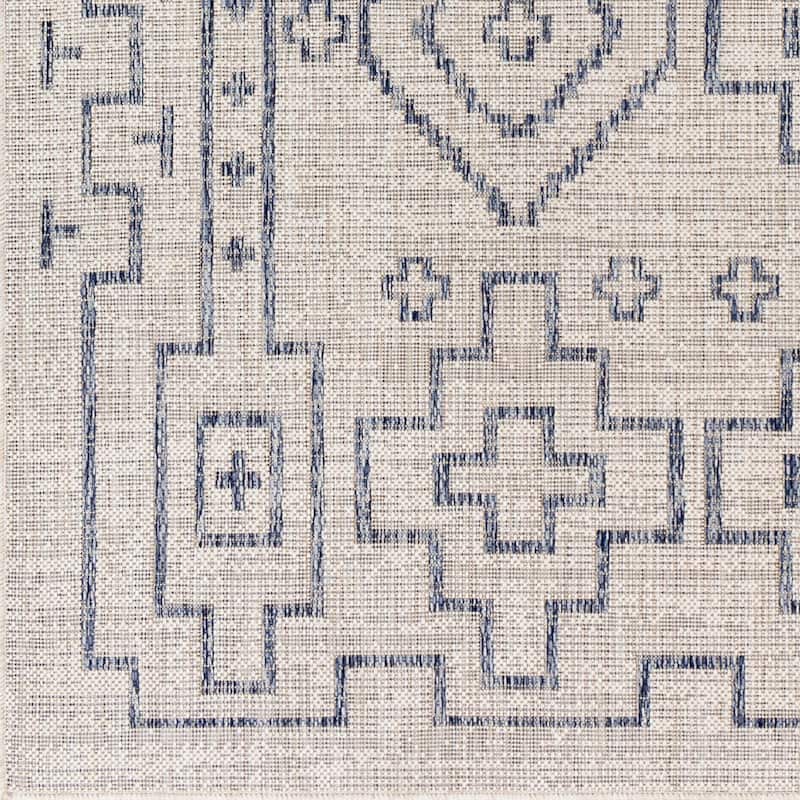 Livabliss Lynton Southwestern Border Indoor/ Outdoor Area Rug