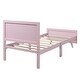 preview thumbnail 5 of 16, Twin Size Wooden Platform Bed with Vintage Headboard and Footboard, Solid Wood Slats Support, Adorable Style for Kids' Bedroom