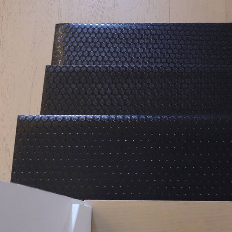 Rubber-Cal "Coin-Grip" Vinyl Step Mats (6 pack) - 2mm