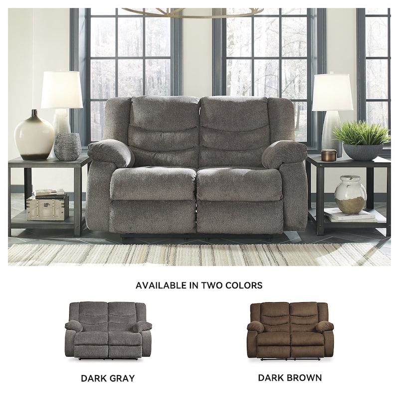 Tulen Gray Reclining Loveseat