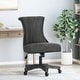 preview thumbnail 4 of 66, Coulee Upholstered Roll Back Swivel Office Chair by Christopher Knight Home - 24.75" L x 27.75" W x 35.50-40.00" H