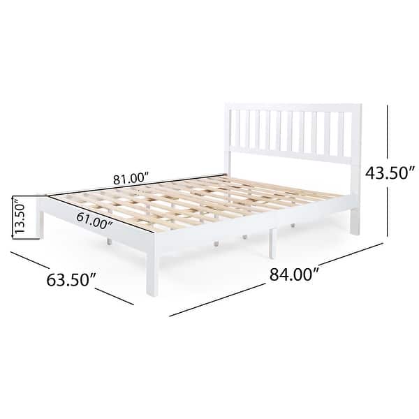 Norgate Modern Farmhouse Acacia Wood Queen Bed Platform by Christopher ...