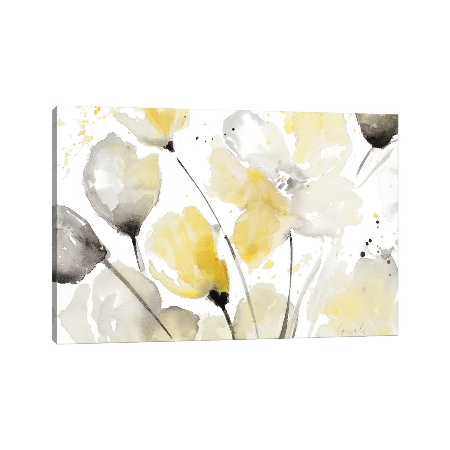 iCanvas "Neutral Abstract Floral II" by Lanie Loreth Canvas Print