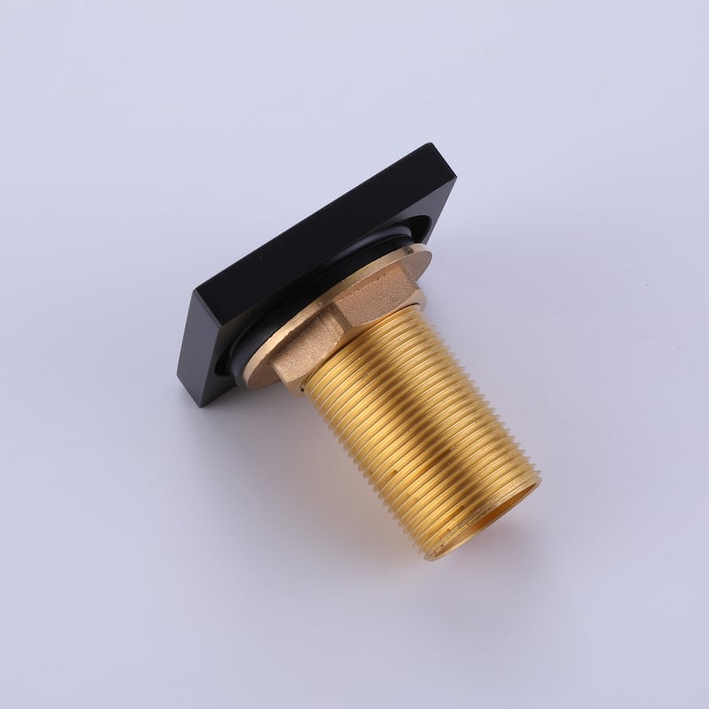 Deck Mounted Roman Tub Waterfall Faucet with Handshower in Matte Black