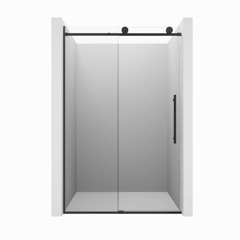 CASAINC 48 in. W x 76 in. H Sliding Frameless Shower Door with Tempered Glass