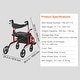 preview thumbnail 14 of 12, 2 in 1 Rollator Walker & Transport Chair for Seniors