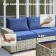 preview thumbnail 43 of 62, XIZZI 8-Piece Patio Wicker Furniture Conversation Set with Coffee Table
