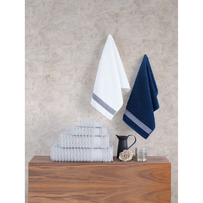 Brooks Brothers Herringbone 2 pcs Hand Towels - Bed Bath & Beyond ...