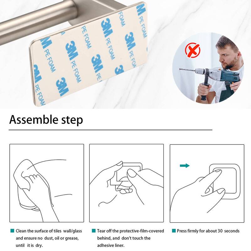 Dornberg Self-Adhesive Wall-Mounted Toilet Paper Holder