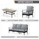 preview thumbnail 52 of 133, MAISON ARTS 4 Pieces Rattan Wicker Patio Furniture Set with Swivel Chairs and Coffee Table for Outdoor Spaces