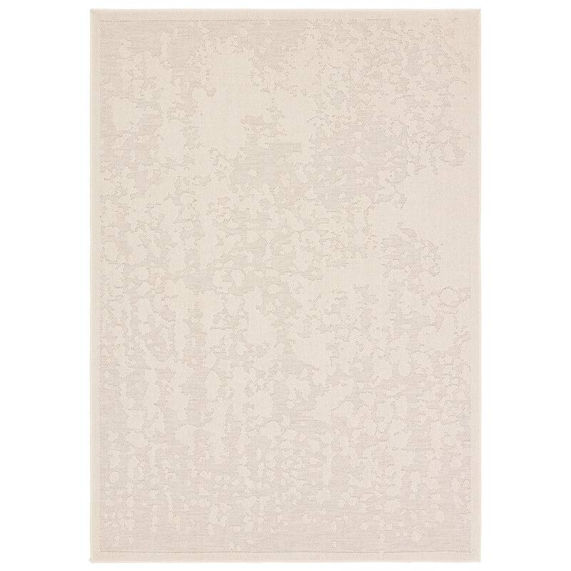 Paradox Indoor/Outdoor Abstract Cream Area Rug