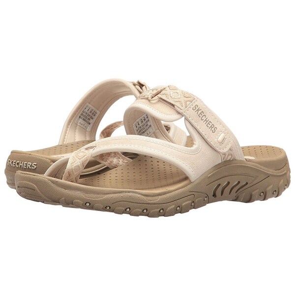 skechers women's reggae trailway slop sandals flip flop