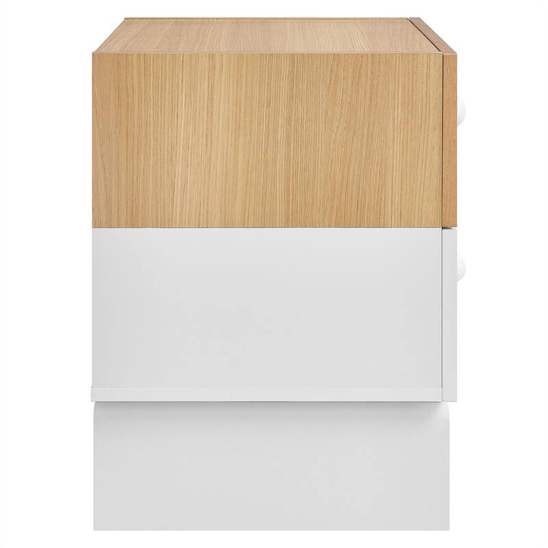 Nolia 2-Drawer Color Block Nightstand