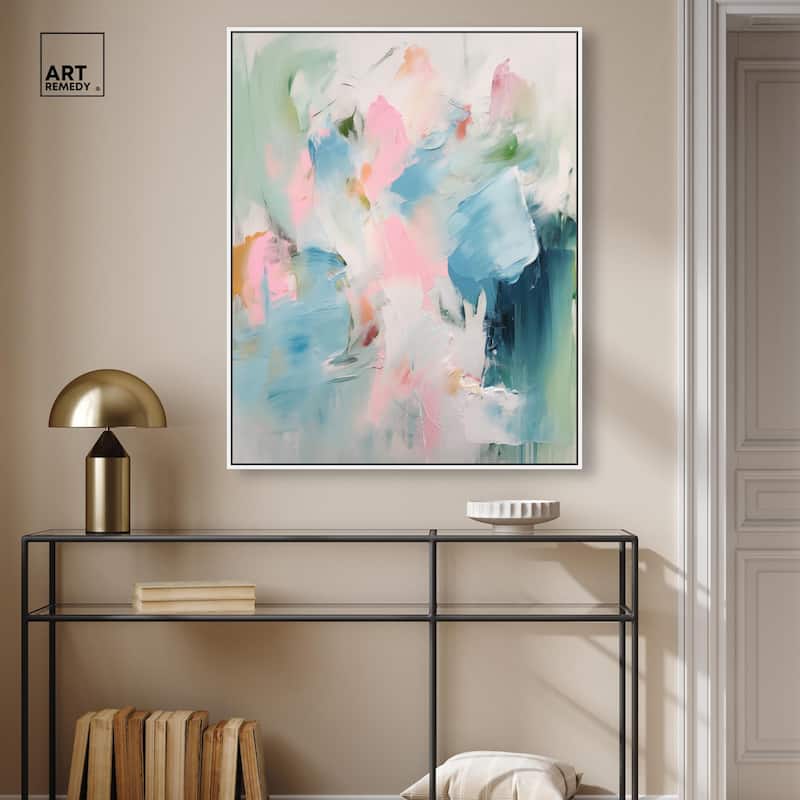 Neon Breeze I Canvas by Art Remedy