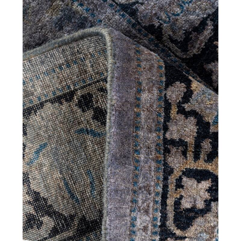 Overdyed One-of-a-Kind Hand-Knotted Area Rug - Gray - 2' 8" x 4' 10"