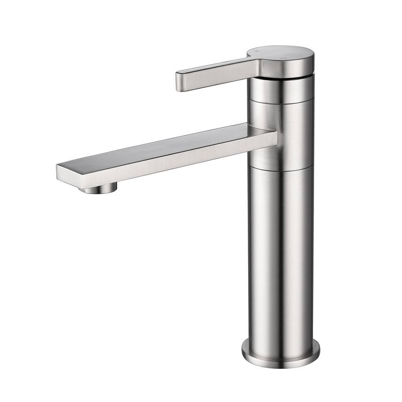 Modern Single Handle Sink Vanity Bathroom Faucet with Protection Against Water Stains and Fingerprints, Single Hole