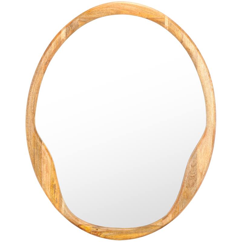 SAFAVIEH Brionna Scandinavian 32 x 40-inch Oval Decorative Accent Mirror - 32 In. W x 1.5 In. D x 40 In. H - 32Wx2Dx40H