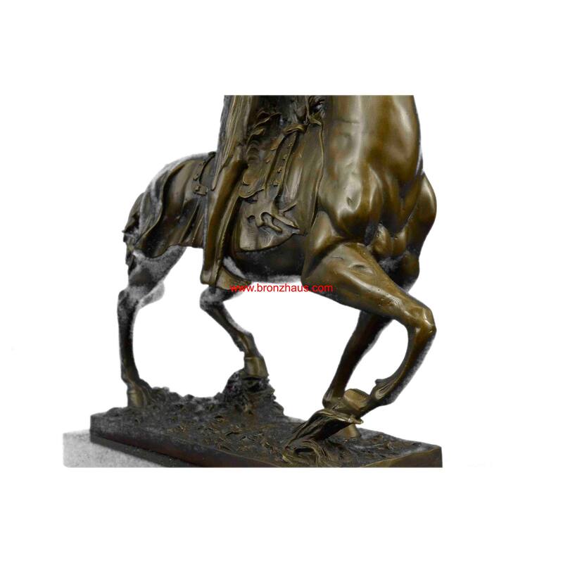 Signed Houdon Angels Announces Arrival Bronze Sculpture Statue Figure Figurine