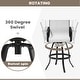 preview thumbnail 13 of 39, Outdoor Indoor Aluminum Swivel Patio Bar Stools Dining Chairs with Sunbrella Fabric