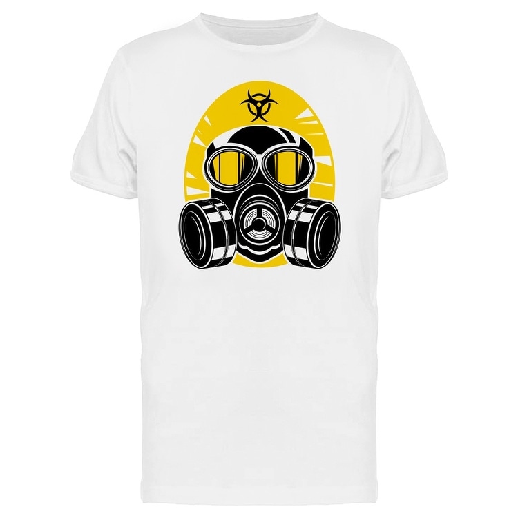 Cool Biohazard Symbol Gas Mask Tee Men's -Image by Shutterstock