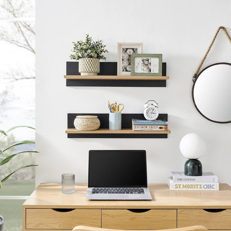 Danya B. Repose Display Photo Ledge Shelf Set of 2