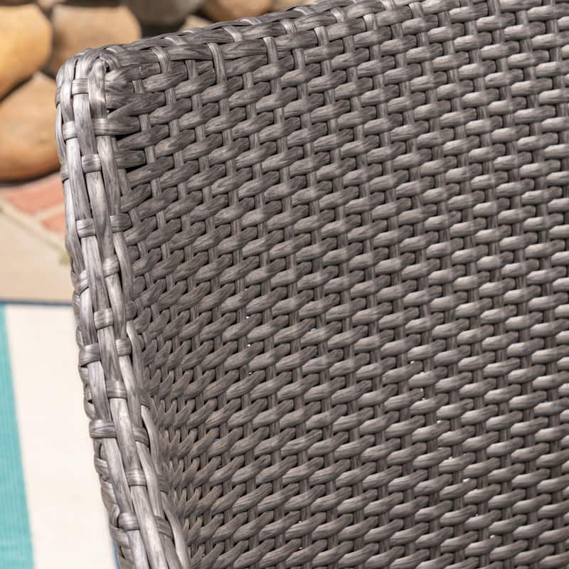 Abbott Outdoor 7 Piece Wicker Dining Set by Christopher Knight Home - N/A