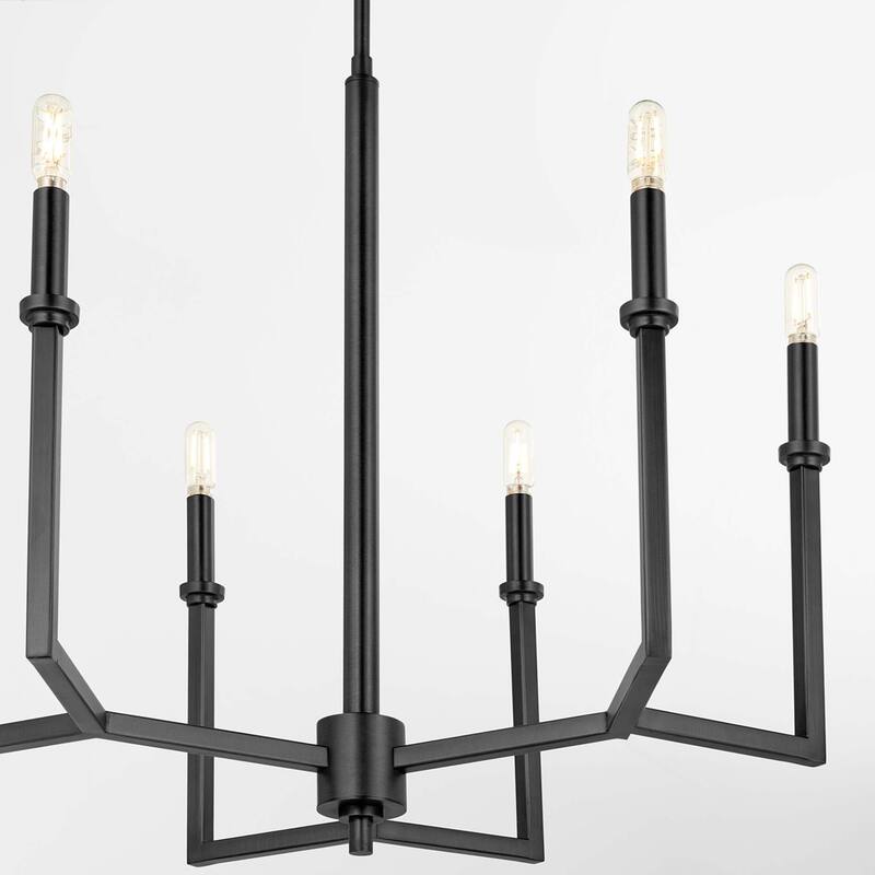 Quorum International 6174-6 Merrick 6 Light 25" Wide Candle Style