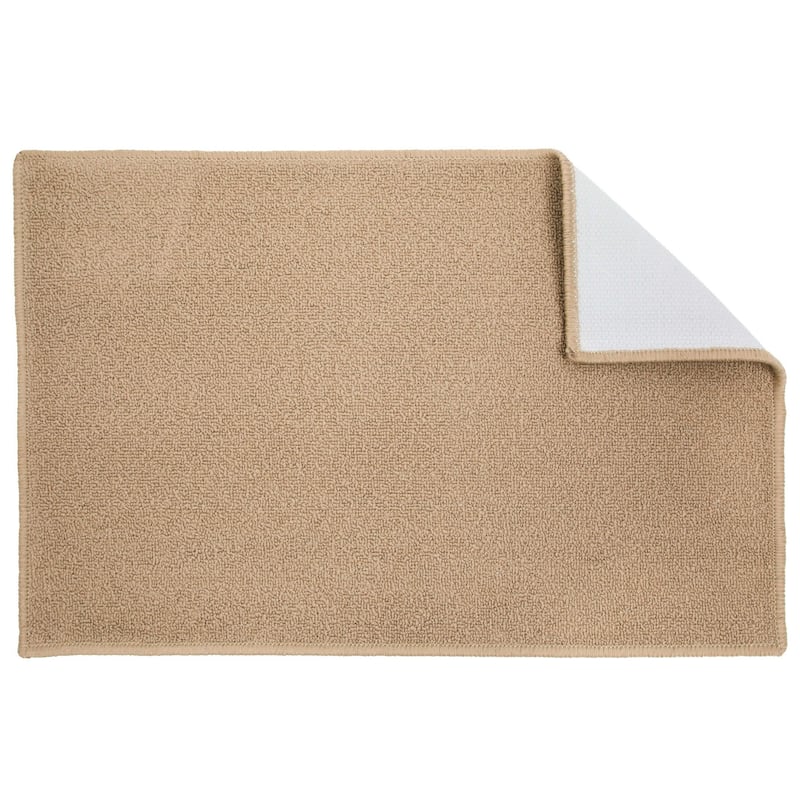 The Sloppy Chef Solid Skid-Resistant Kitchen Rug - 20x30 - Taupe